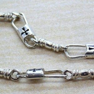 Fishers of Men Acts Sterling Silver Bracelet Maltese 9.5 in